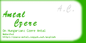 antal czere business card